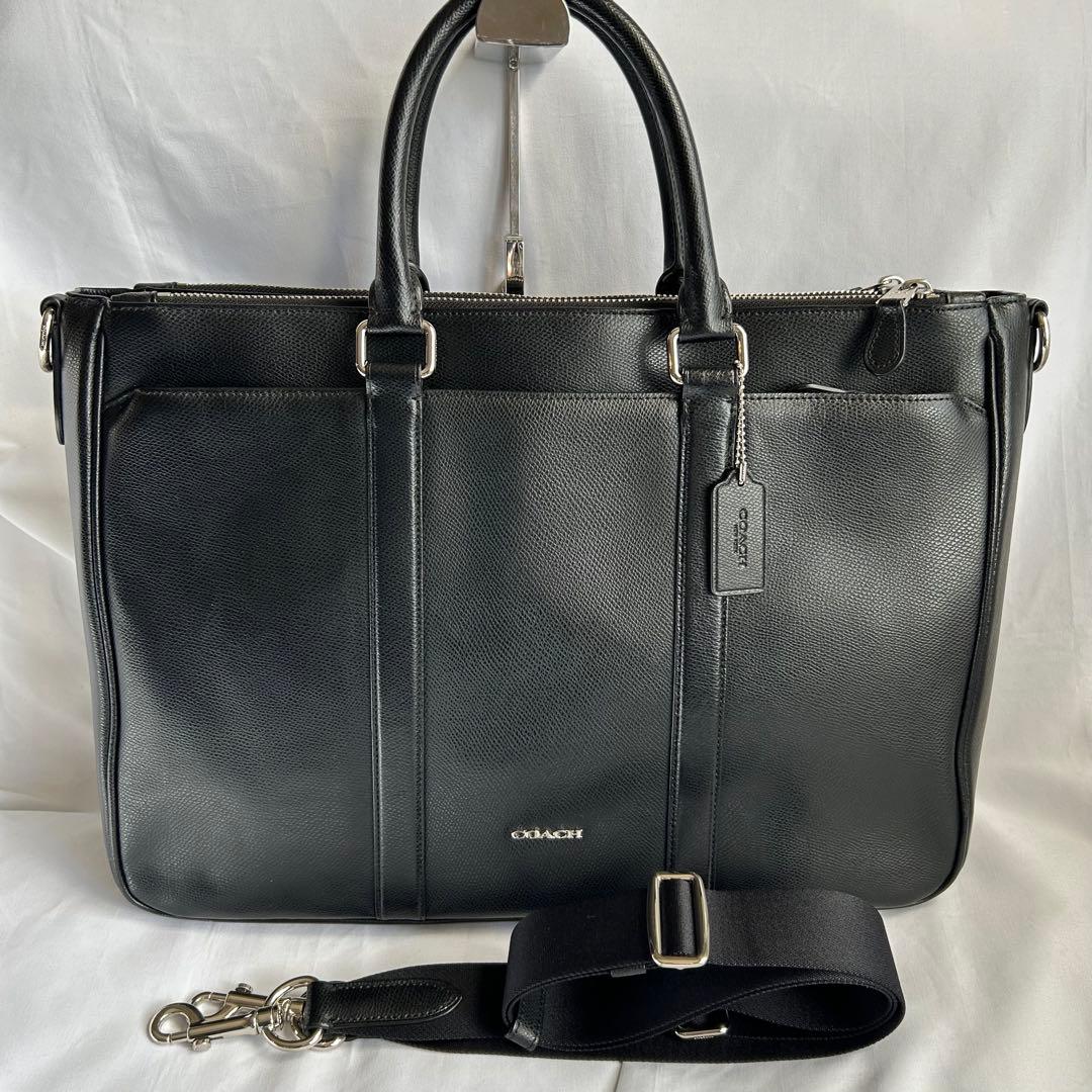 【美品】COACH コーチ メトロポリタン ビジネスバッグ 2way 黒 人気