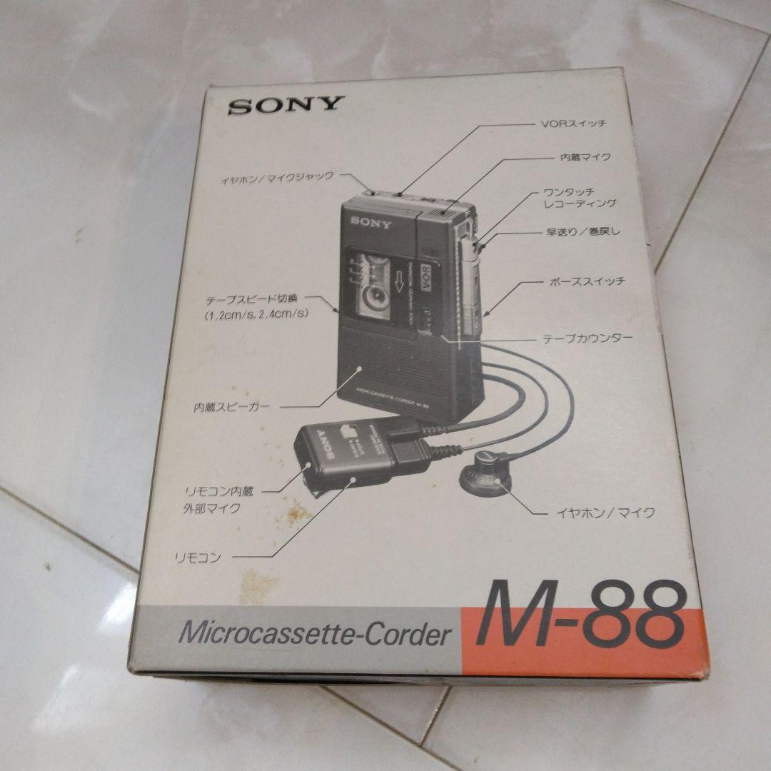 美品【通電確認済み品】 SONY ソニー マイクロカセットコーダー M-88