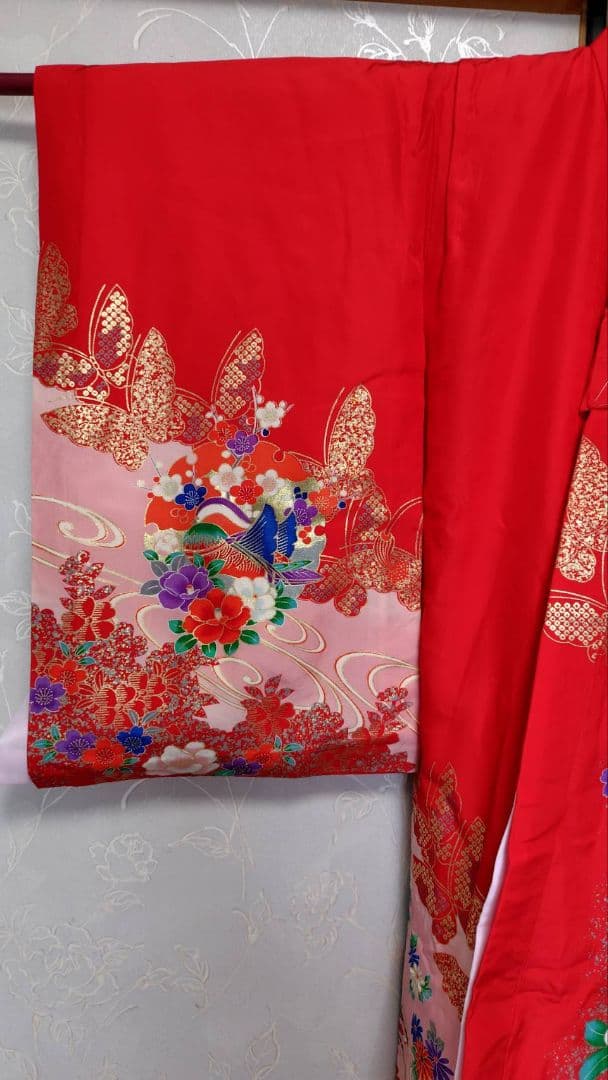 RK384アンティーク子供着物長襦袢付き着丈97センチ裄丈45センチ3歳用綺麗