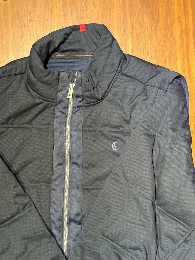 【極美品】キャロウェイ レッドレーベル 2WAY中綿ジャケット 黒　袖着脱可