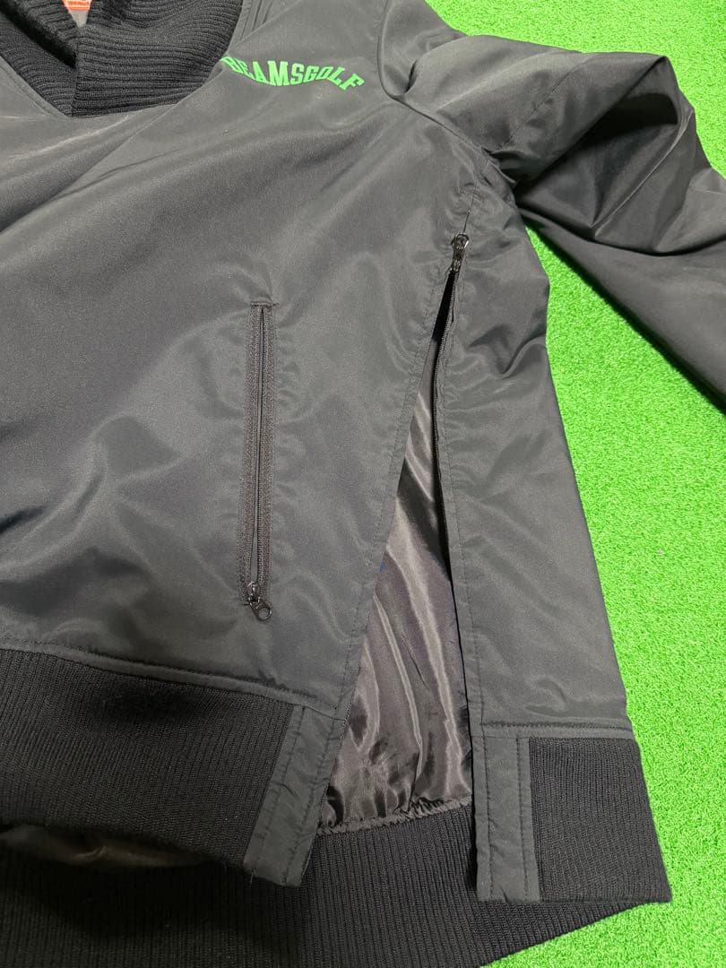 BEAMS GOLF 中綿ブルゾンS ブラック ビームスゴルフ