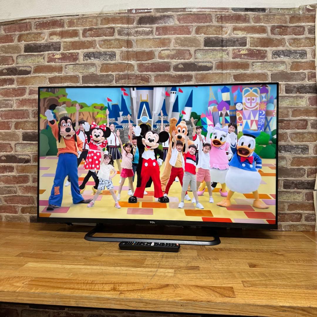 TCL 50V型 4K 液晶テレビ スマートテレビ 50P8S 動画配信アプリ○