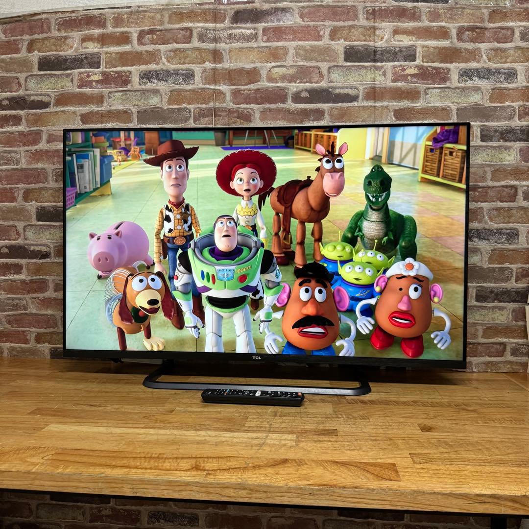 TCL 50V型 4K 液晶テレビ スマートテレビ 50P8S 動画配信アプリ○