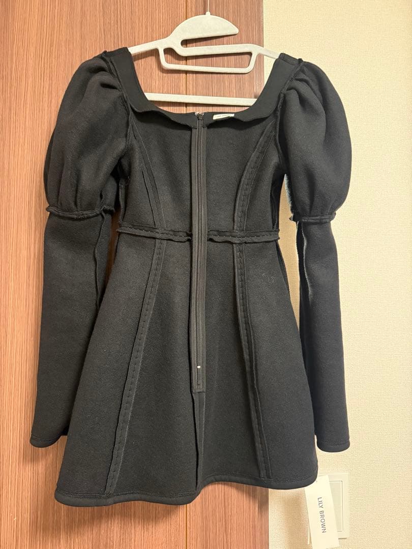 【新品未使用タグ付】 リリーブラウン ロココ調スウェットミニワンピース