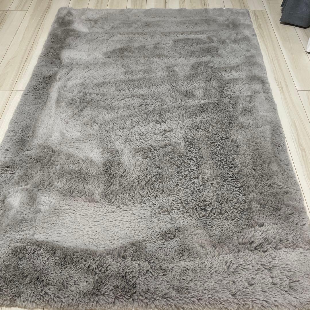 ウサギラグ ラビットファー ラグ 滑り止め付き