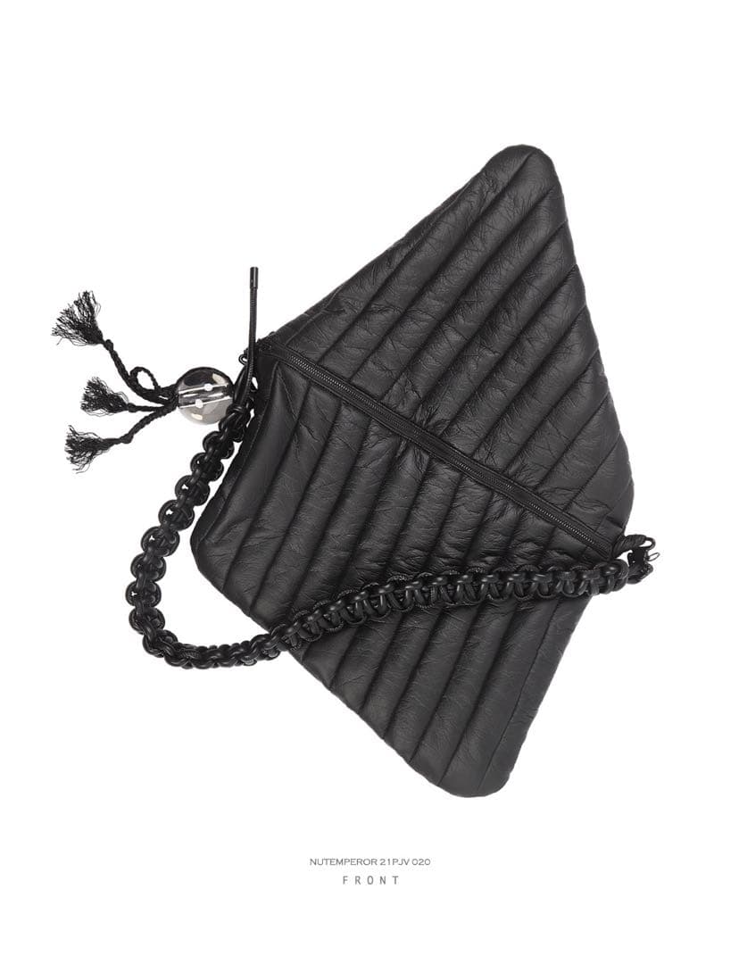 新品 未使用 nutemperor 黒 ショルダーバッグ 箱あり タグ付き