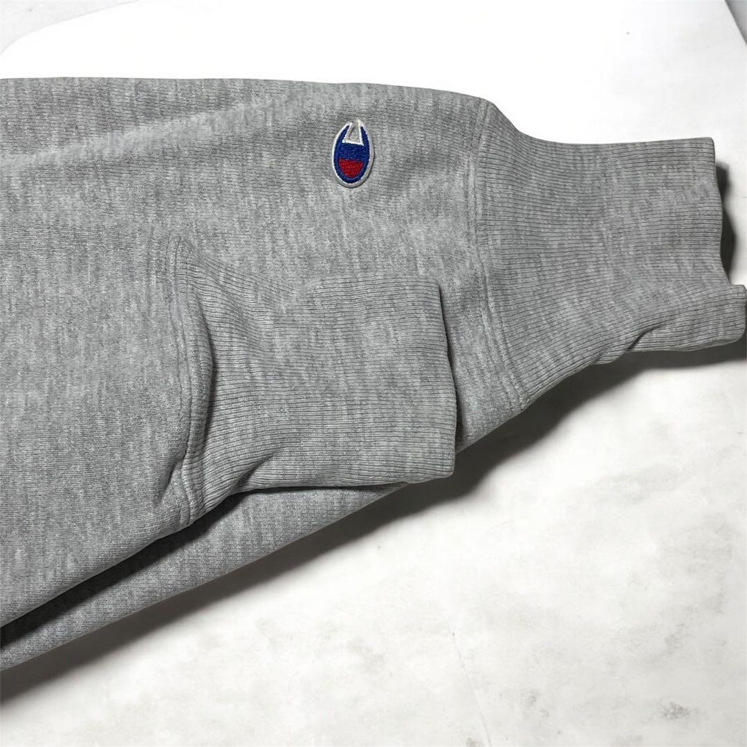90s USA製 チャンピオン リバースウィーブ 刺繍ロゴ グレー スウェット