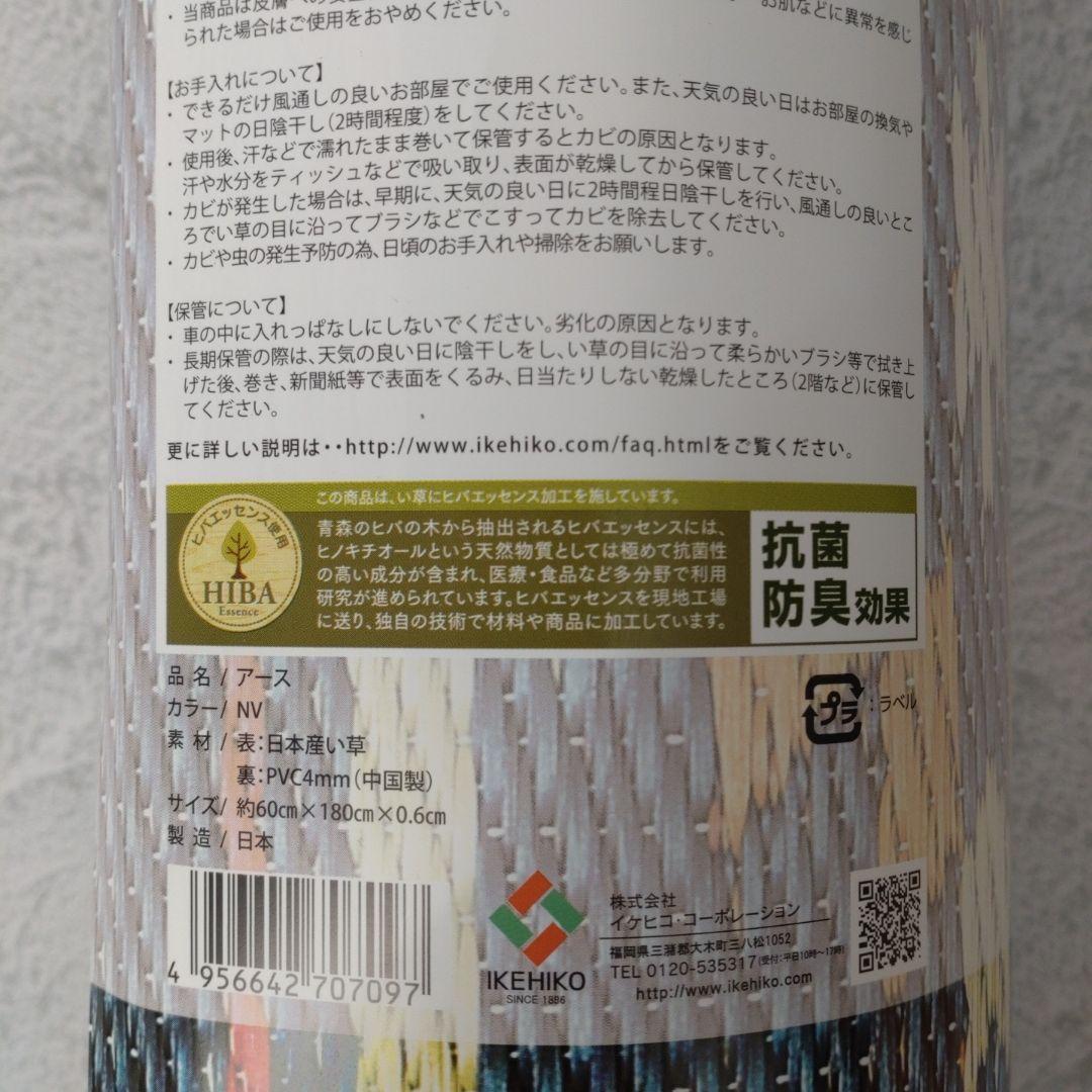 イケヒコ 畳 ヨガマット ソフトネイティブ柄 ネイビー アース ブルー系