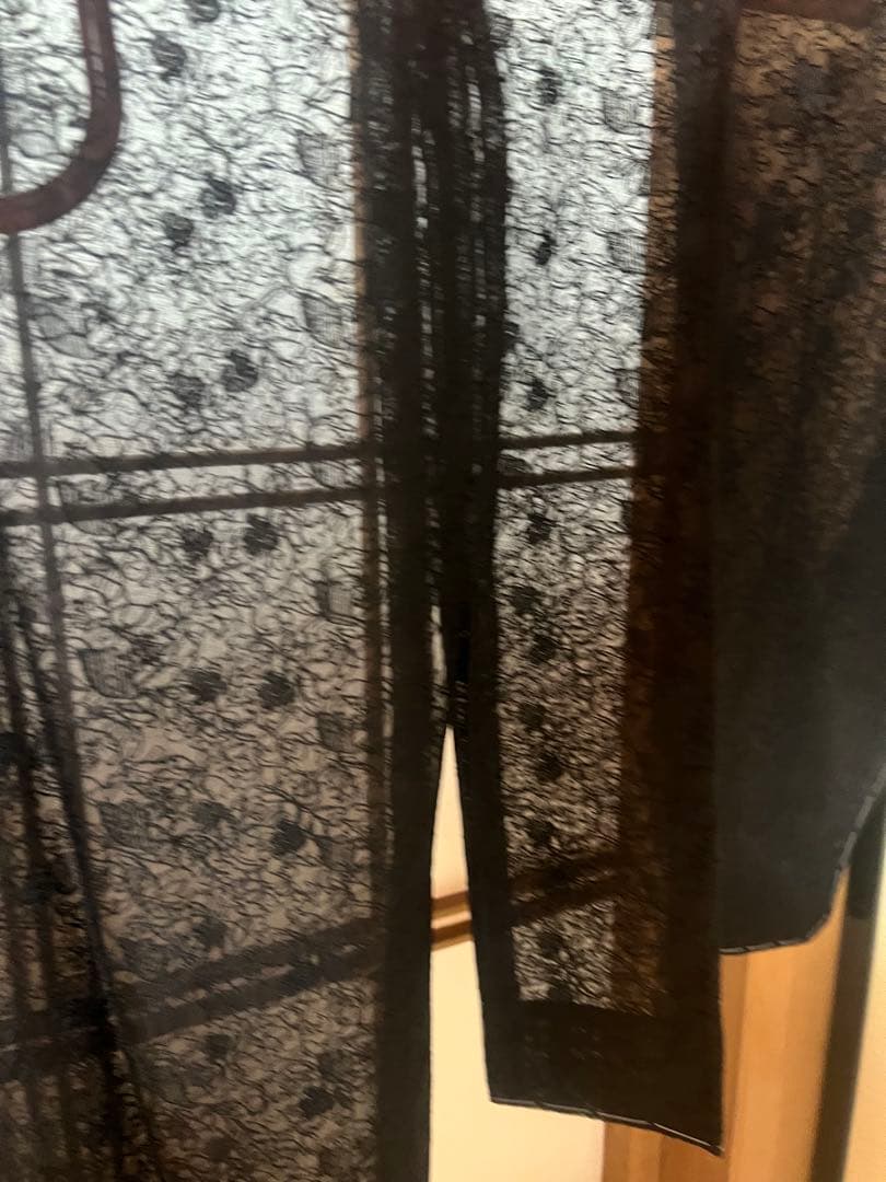 新品未使用 しつけ糸付き 道中着 夏用 和装コート 正絹