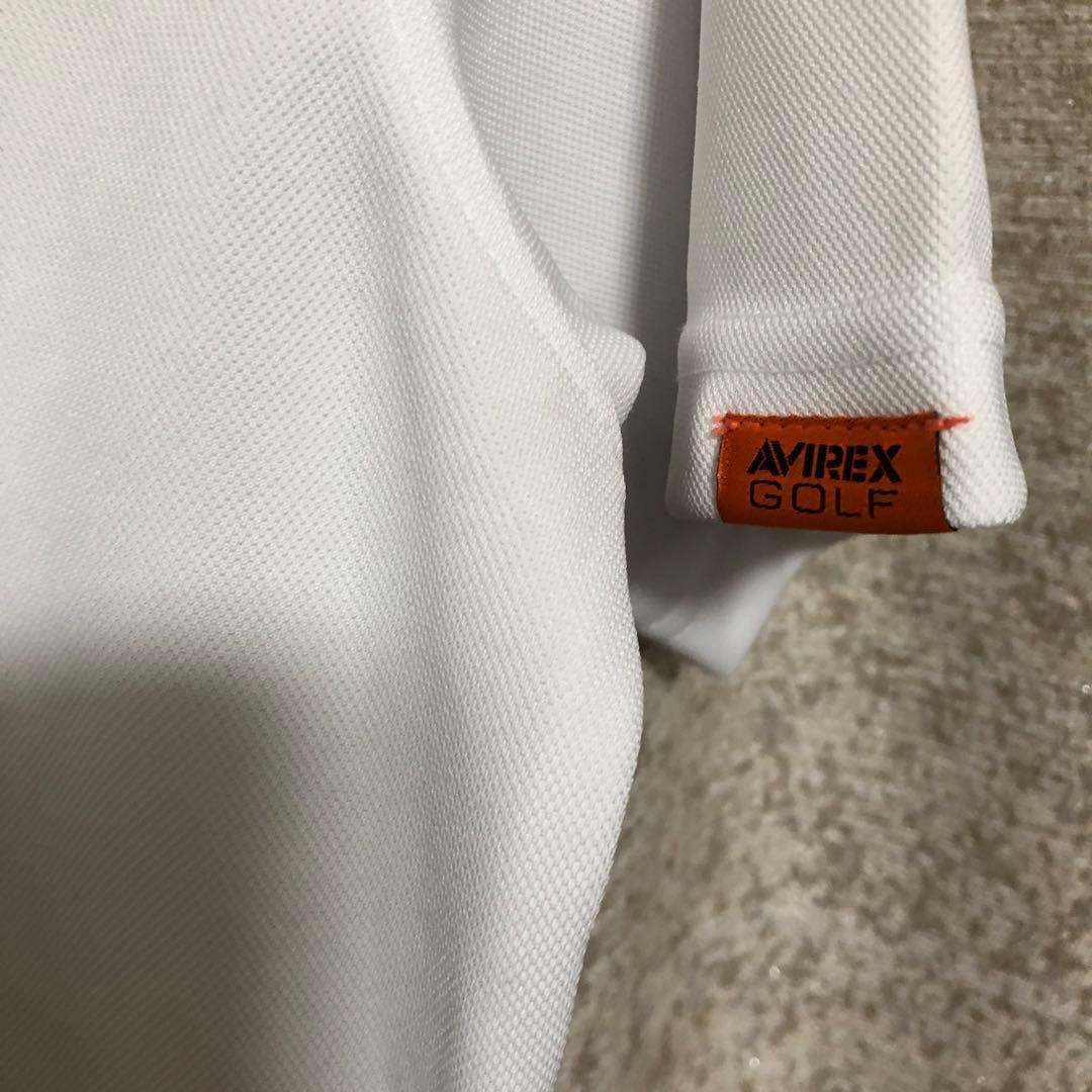 【美品】AVIREX GOLF GDO限定 半袖ポロシャツ L ホワイト