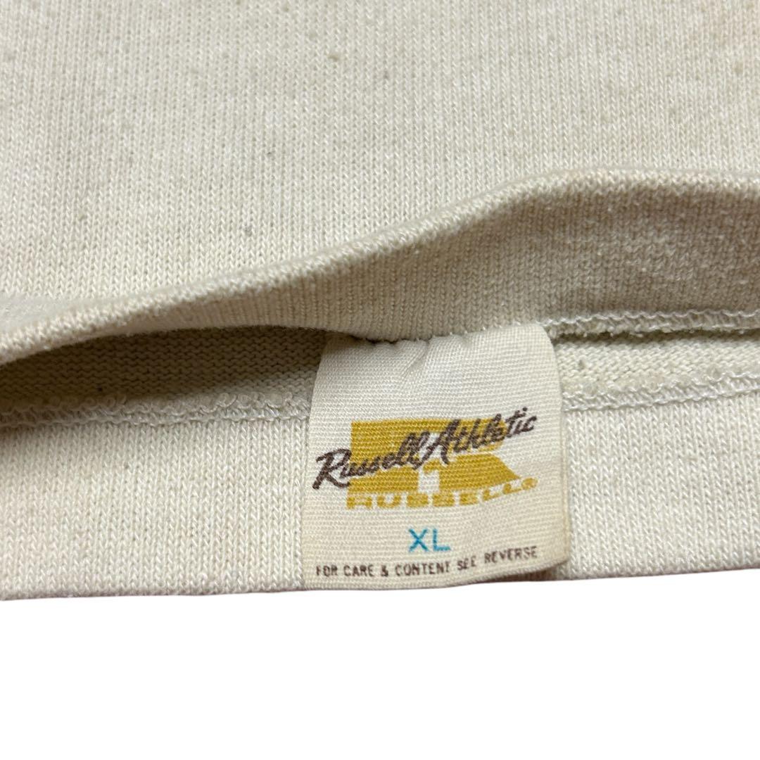 ビンテージ 70s ラッセル　金タグ　フットボール Tシャツ　ナンバリング