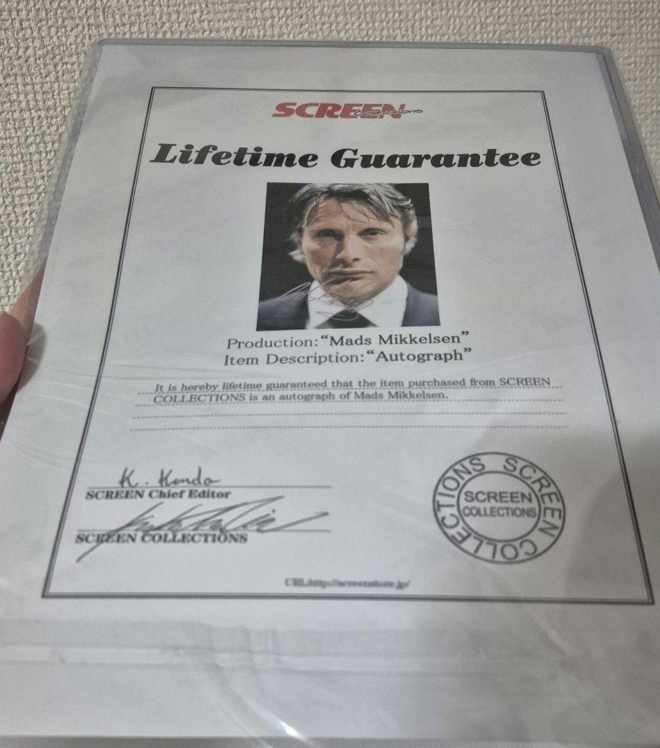 し*こ様 マッツ・ミケルセン 直筆サイン