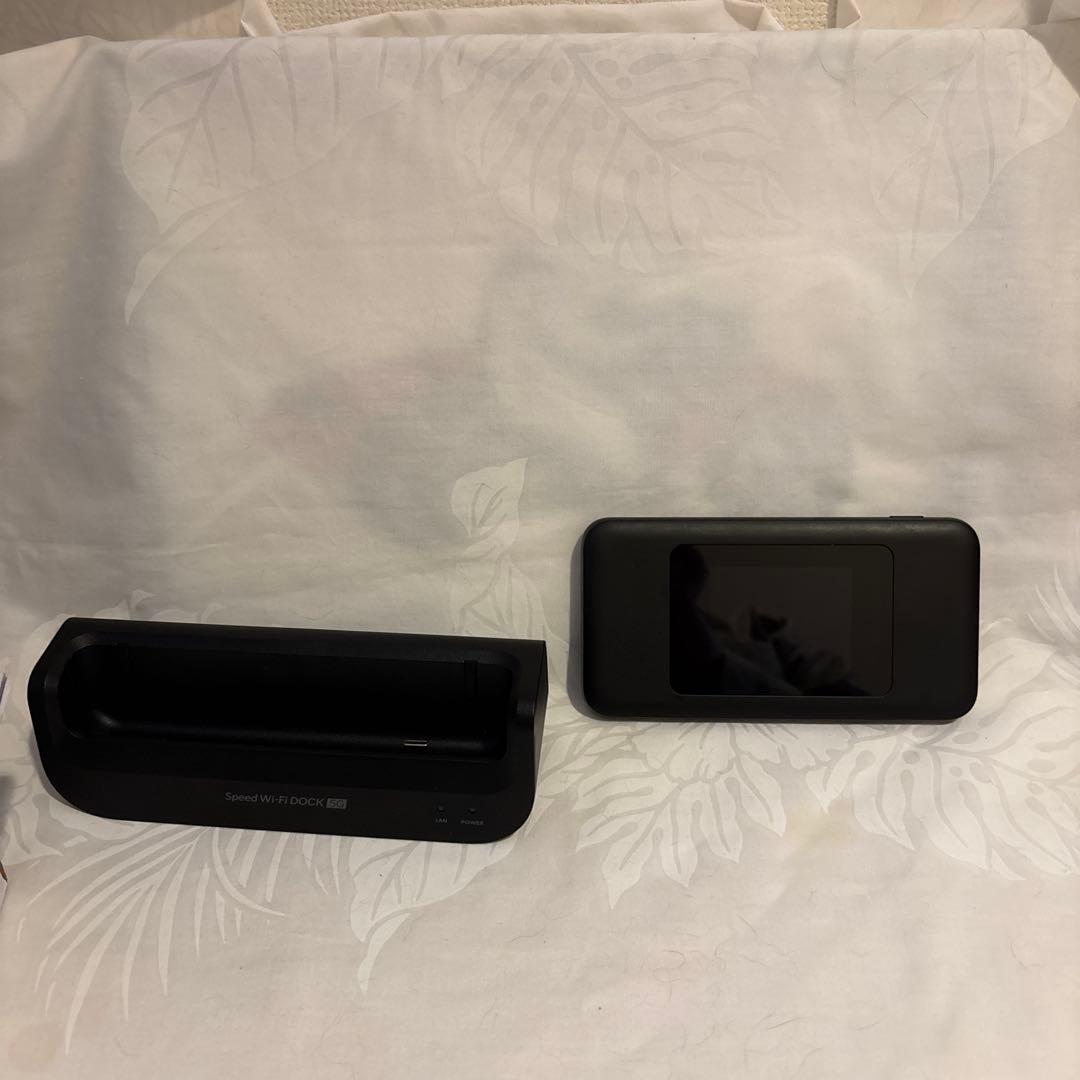 美品！本日値下げ！Speed Wi-Fi DOCK 5G W01 ブラック