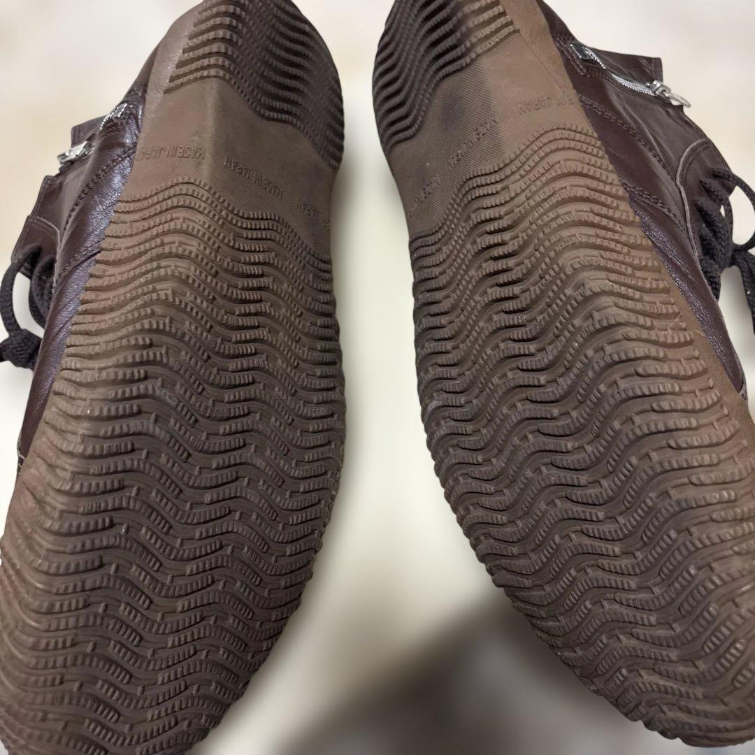 やっちゃん様国産カンガルーレザースニーカー 26.5 スピングルムーブ　ブラウン