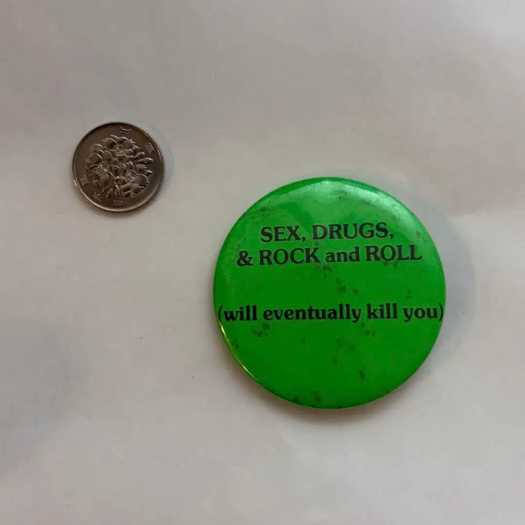 70s 80s vintage 古着 缶バッジ メッセージ sex エロ ヤク