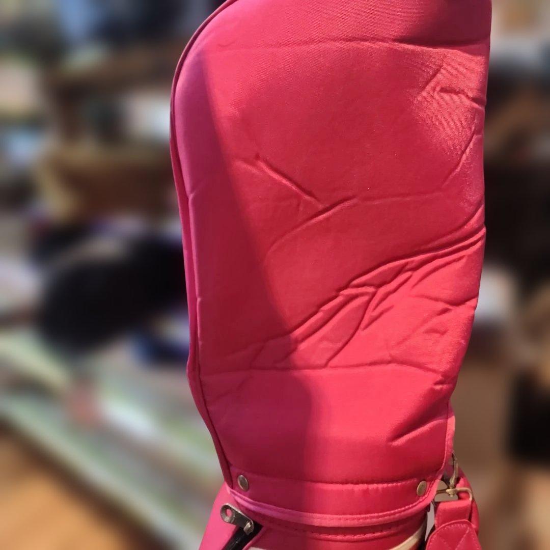 Le Coq Sportif ピンクキャディバッグ