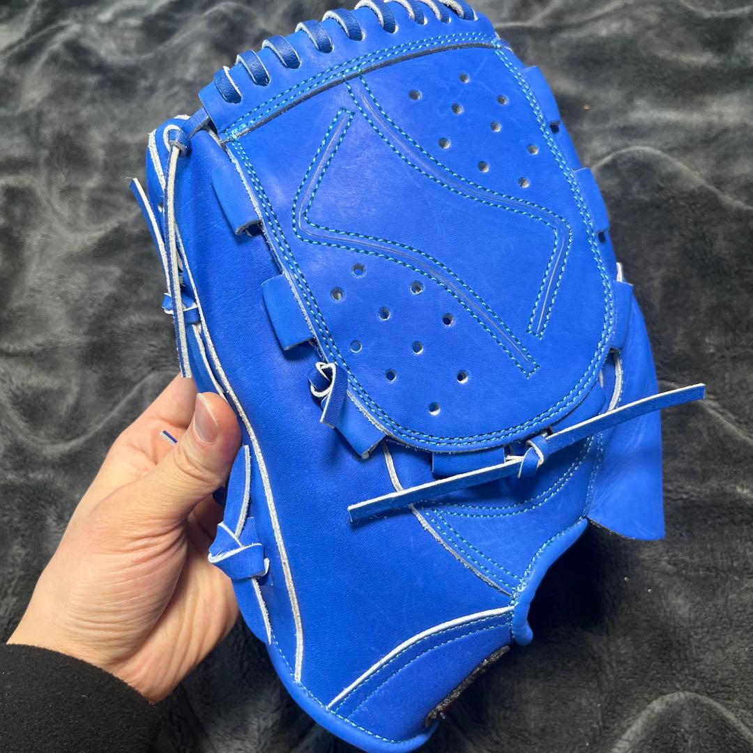 タマザワ 軟式グローブ 青　左投げ