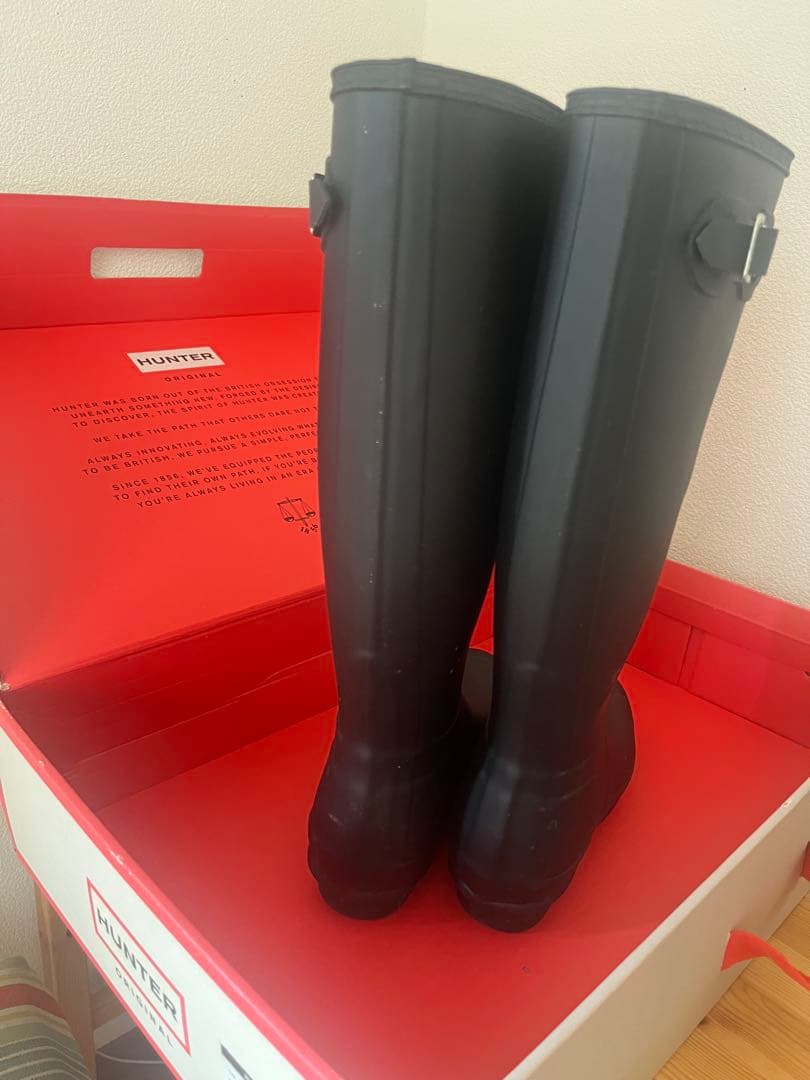 新品未使用　HUNTER 長靴　レインブーツ　 25センチ