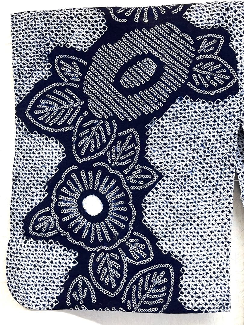 有松鳴海絞り　浴衣　一色　（214）