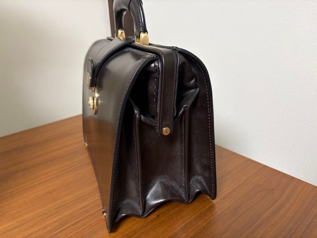 ココマイスター ブライドル ダレスバッグミニ Brown