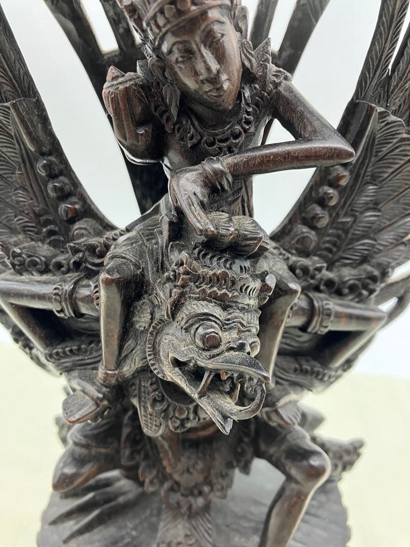NYOMAN SETER 作家　ガルーダ　ヴィシュヌ神、インドネシア、バリ　黒檀