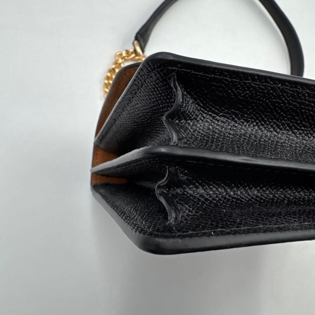 極美品✨COACH チェーン　ショルダーウォレット　ブラック　レザー　3way