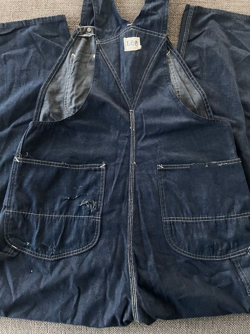 希少 70s Lee ヴィンテージインディゴオーバーオール USA製