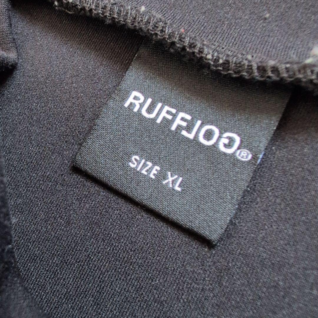 【美品】ラフロッグゴルフ　ダンボールニット素材　モックネック長袖　黒　XL
