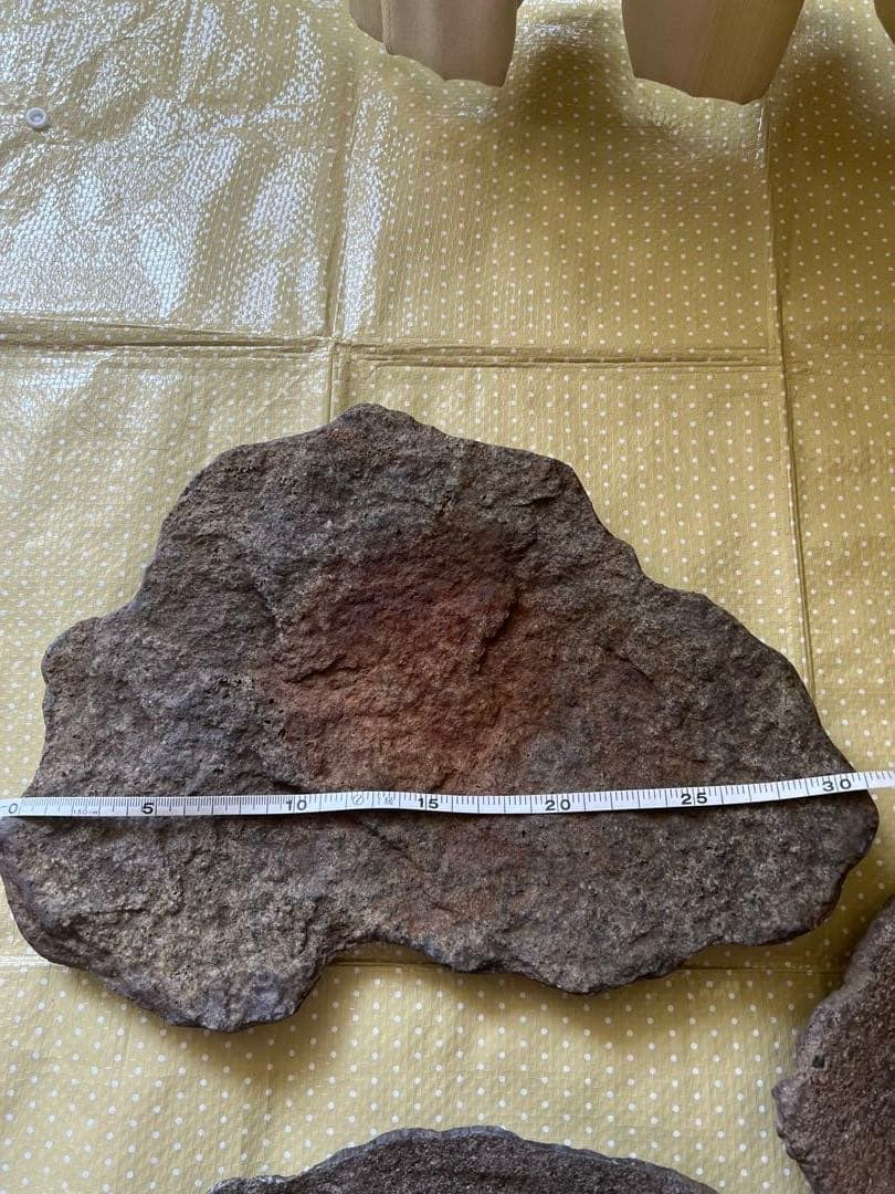 鞍馬石？　大き目の盆栽鉢　3枚セット