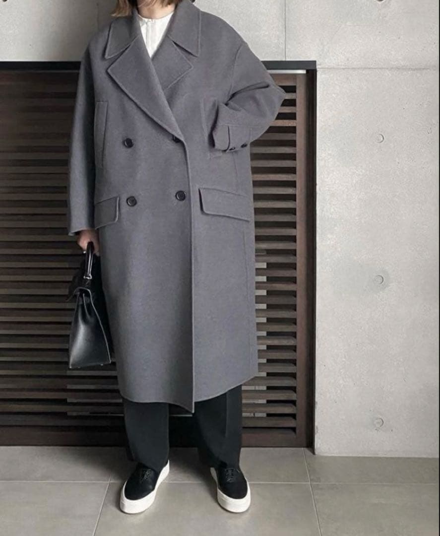 LOHEN ★ハードメルトンリバーピーコート　M.GLEY