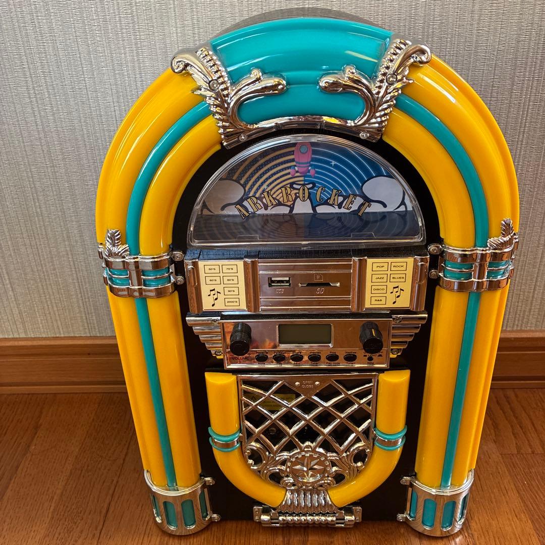 アークロケット アテナ ミニ ジュークボックス CD プレーヤー レトロ