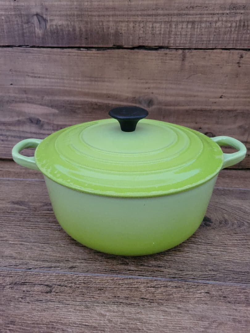 LE CREUSET ルクルーゼ 両手鍋 ココットロンド 20 グリーン