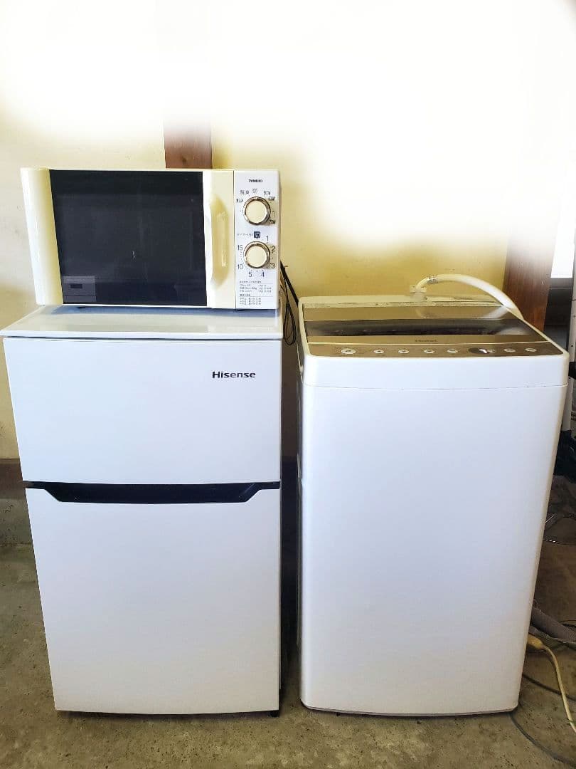 関東　生活家電3点セット　設置送料無料 冷蔵庫 洗濯機 電子レンジ 一人暮らし