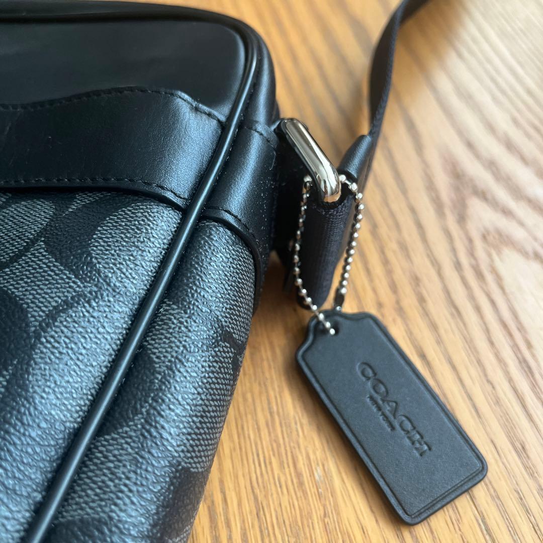 COACH コーチ ショルダーバッグ ブラック モノグラム