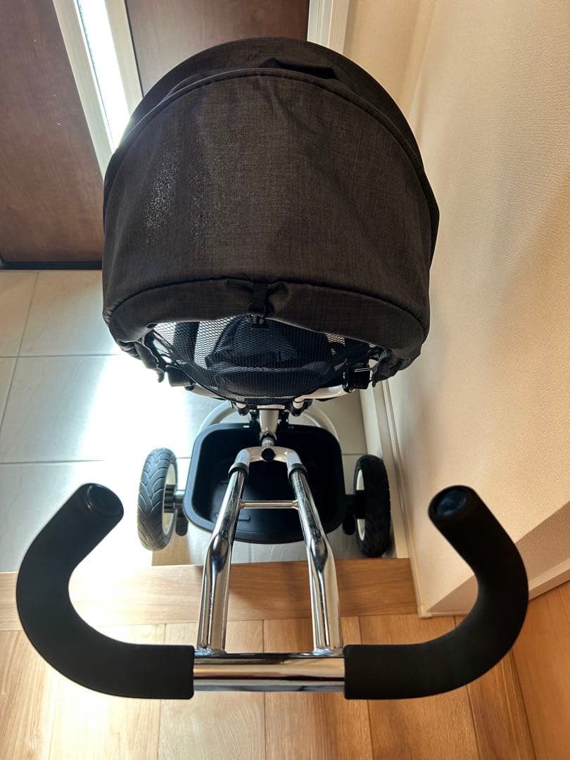 【美品！】4way 折りたたみ三輪車(白×ダークグレー)