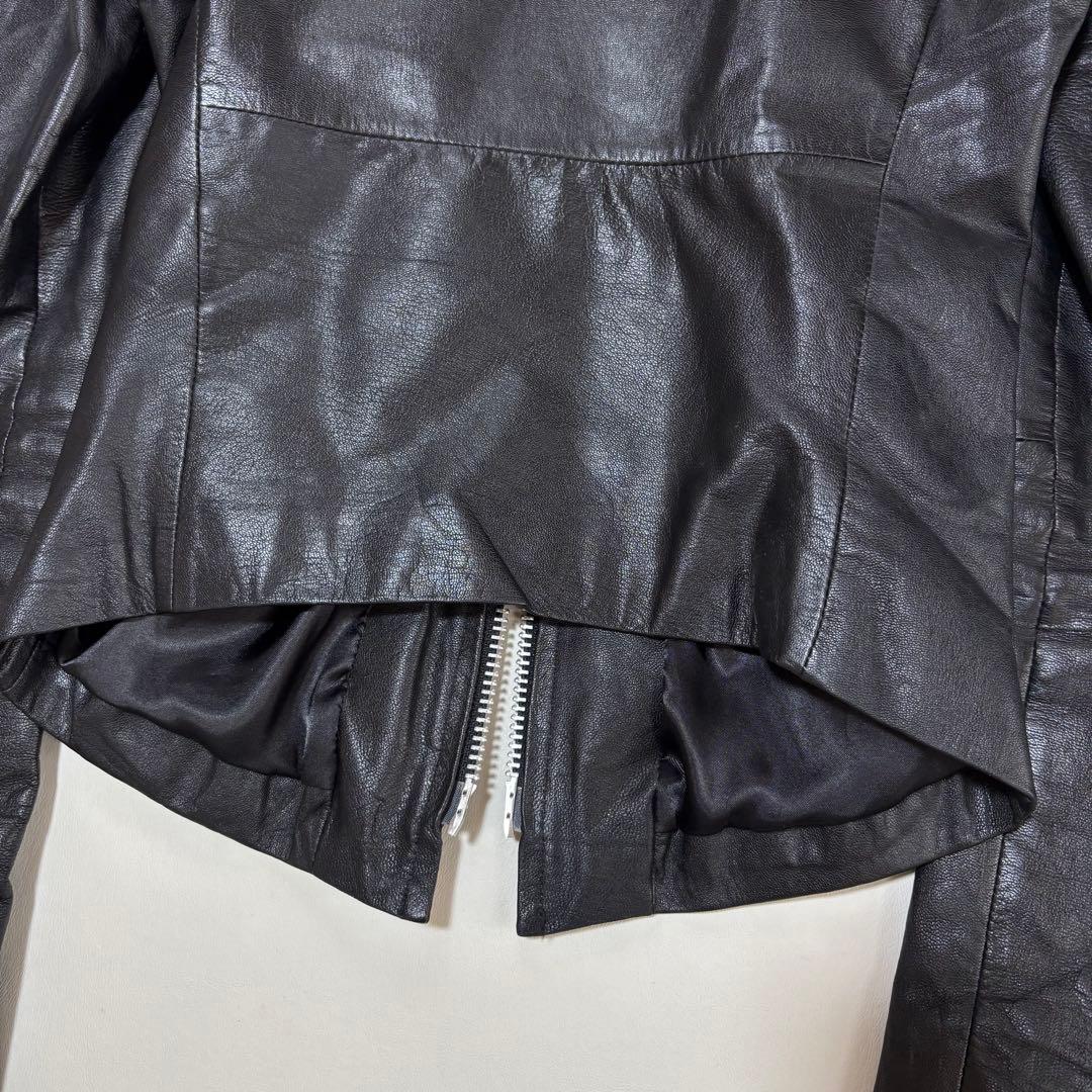 EKAM　エカム　ライダース　レザージャケット　ゴートレザー　ブラック　S