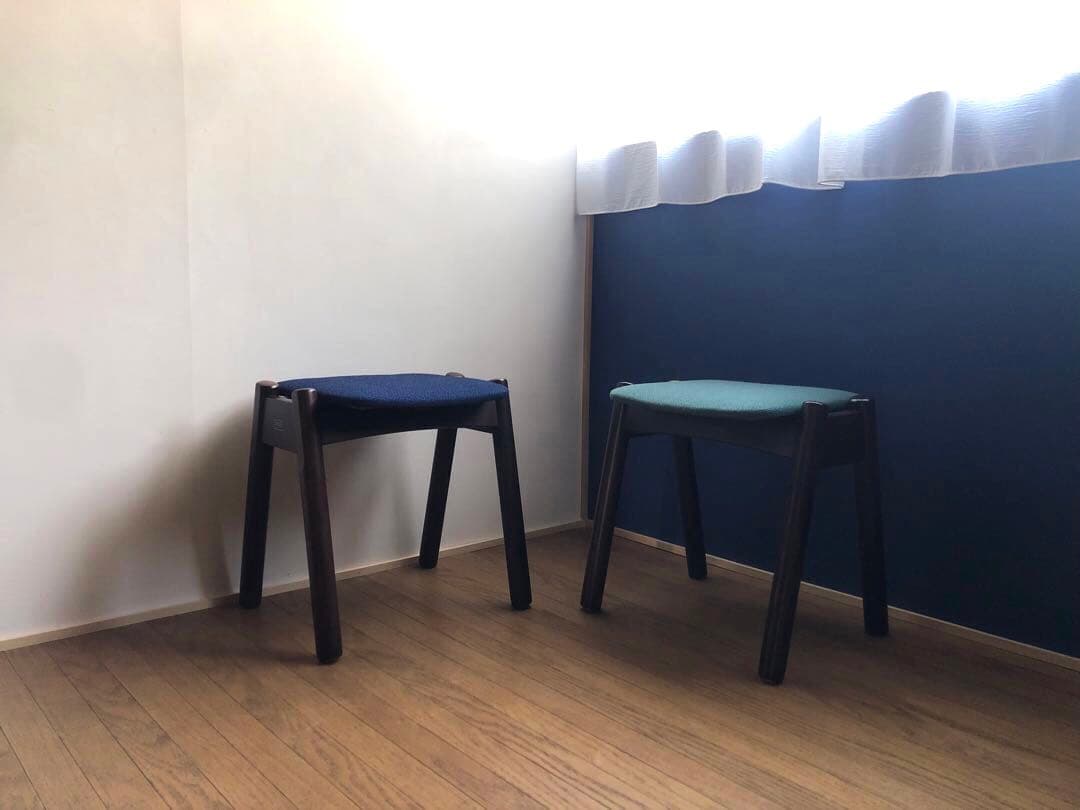 ヴィンテージ WINDS太平 スタッキングスツール2脚セット 飛騨家具 レトロ