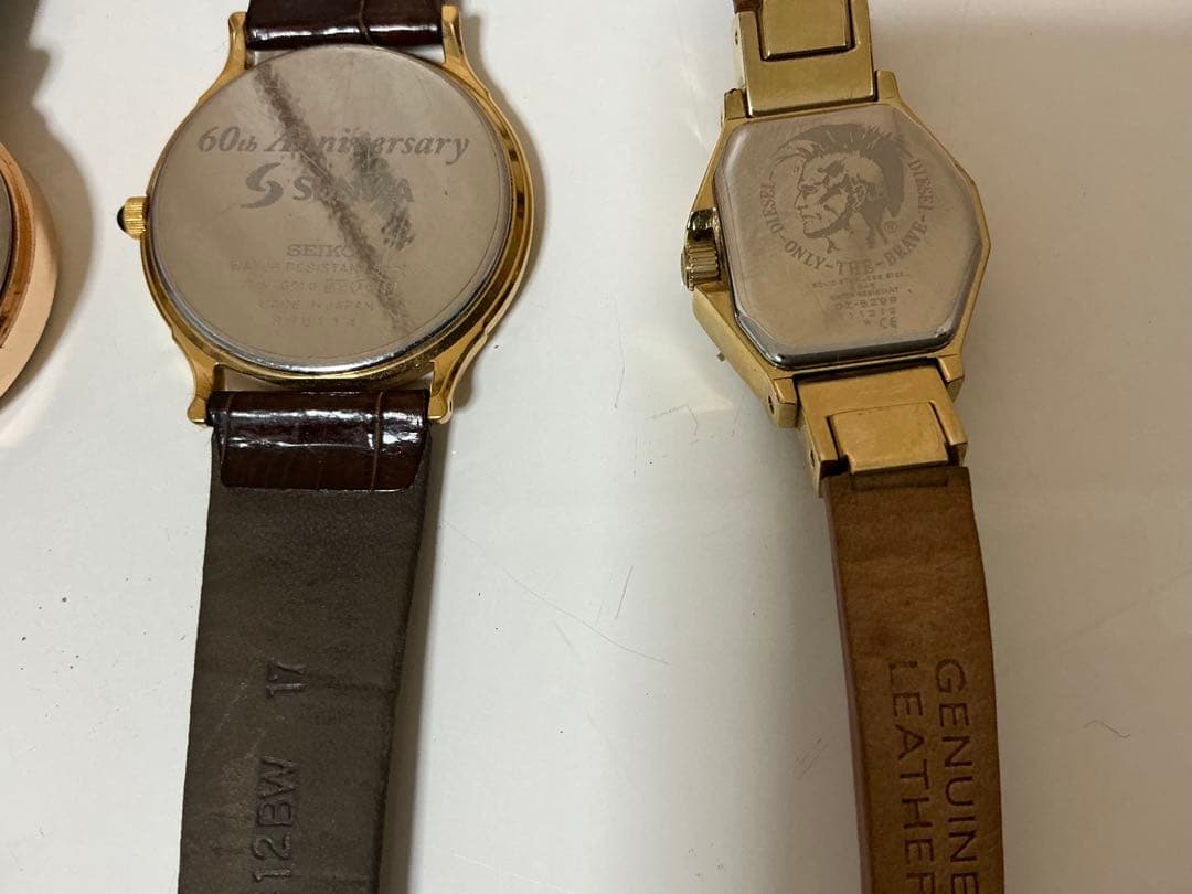 腕時計 まとめ売り SEIKO・DIESEL 含む クォーツ ジャンク扱い