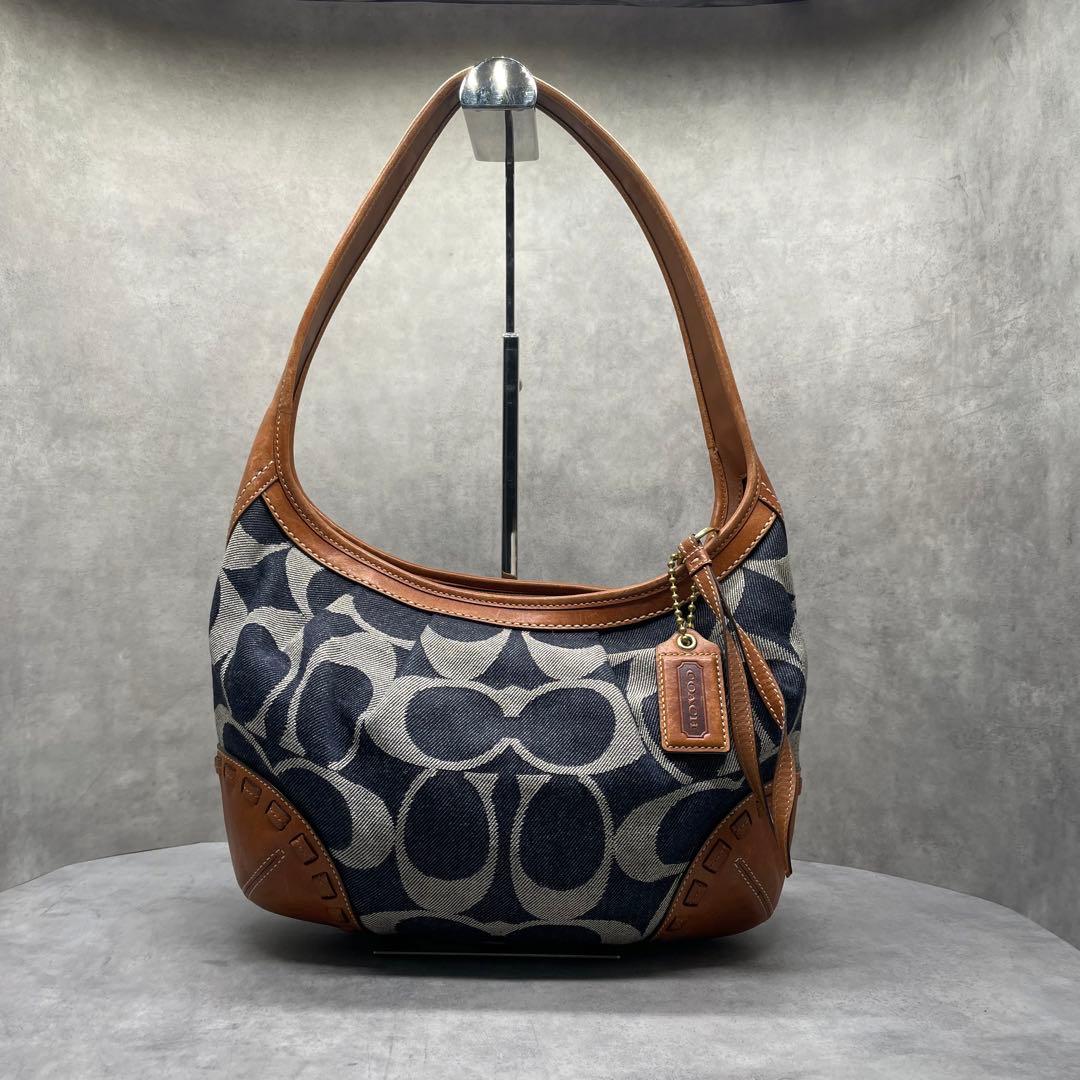 バッグ COACH 12748 Signature Denim Hobo Bag Y2K