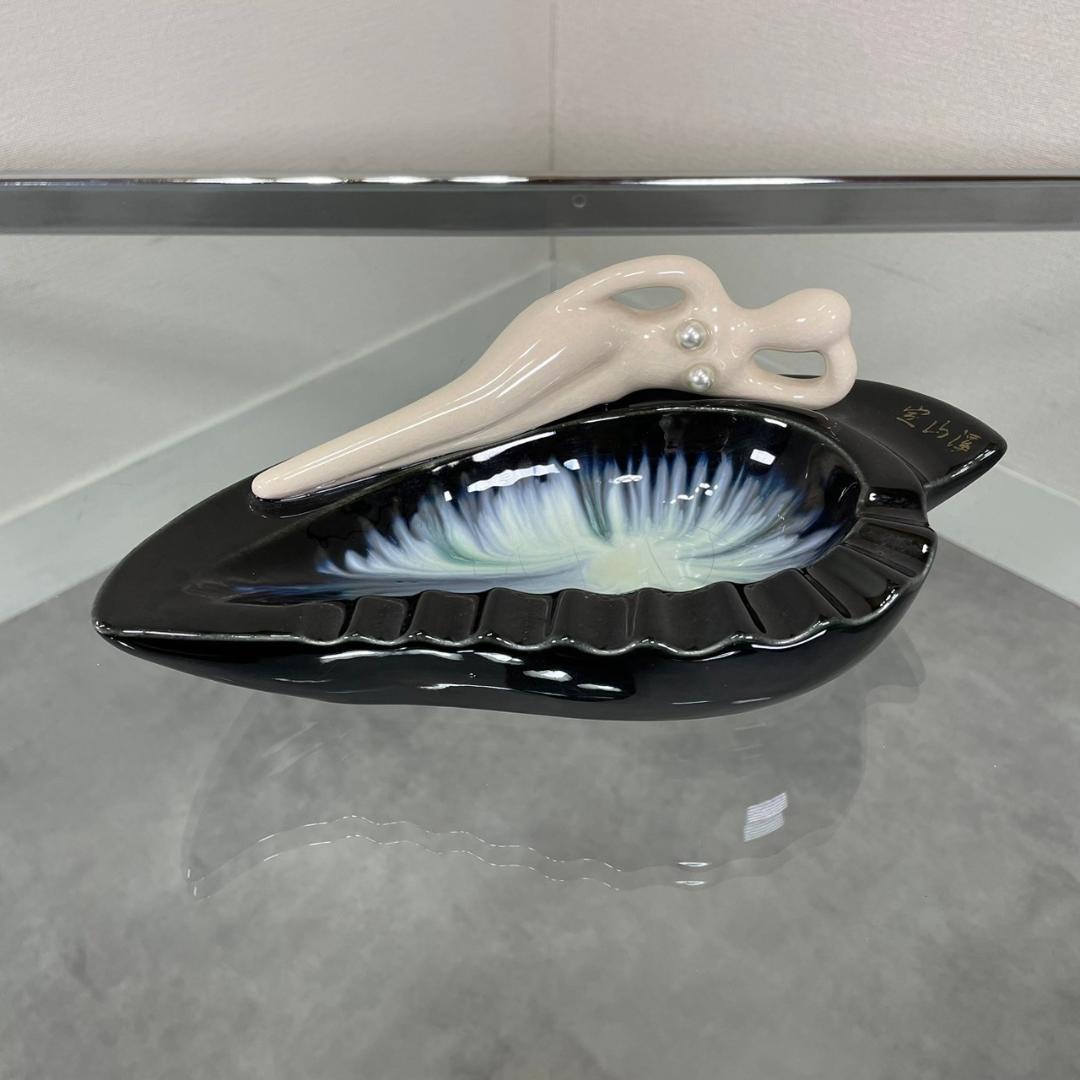 ヴィンテージ セクシー 灰皿 アッシュトレイ オブジェ 陶器