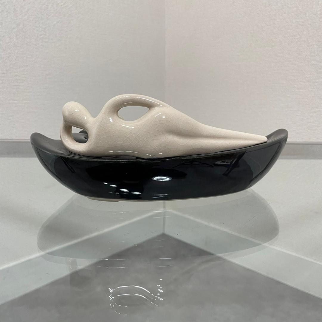 ヴィンテージ セクシー 灰皿 アッシュトレイ オブジェ 陶器