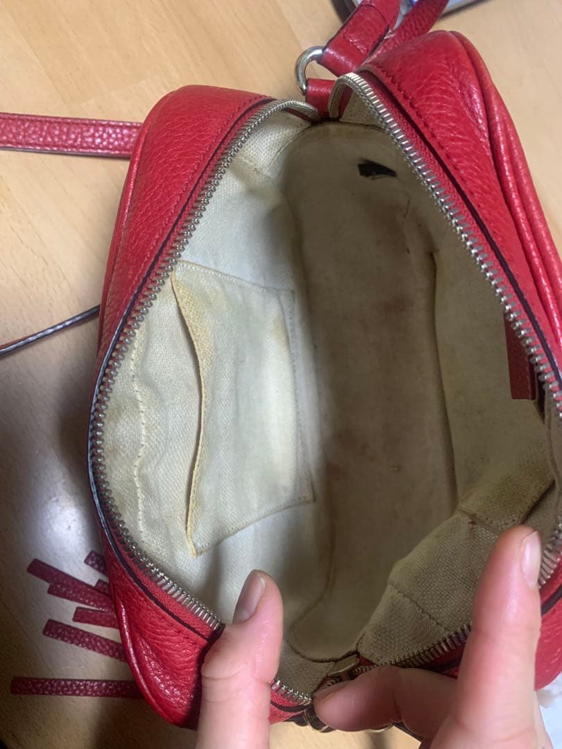 GUCCI ソーホー　ショルダーバッグ　赤