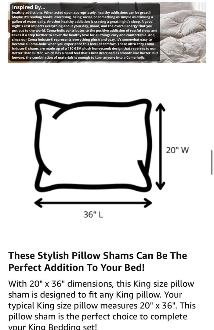 【新品未使用】Coma-Holic Coma Inducer 枕カバー キング