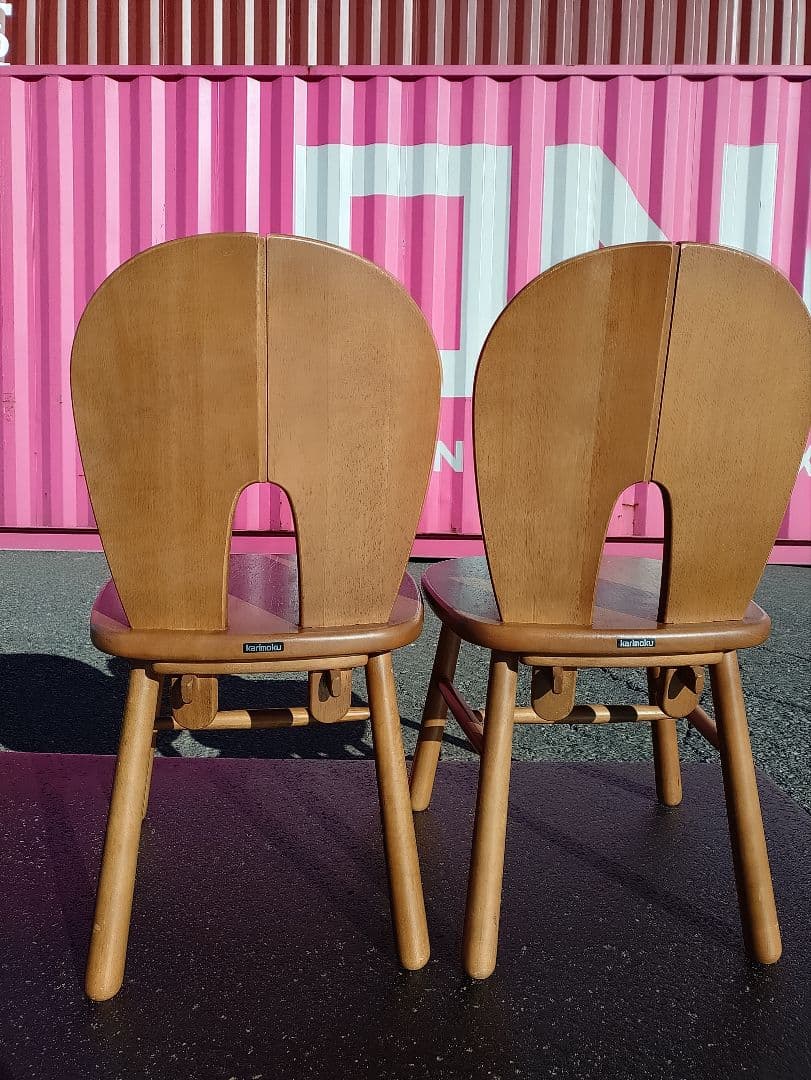 カリモク　ダイニングチェア　2脚セット