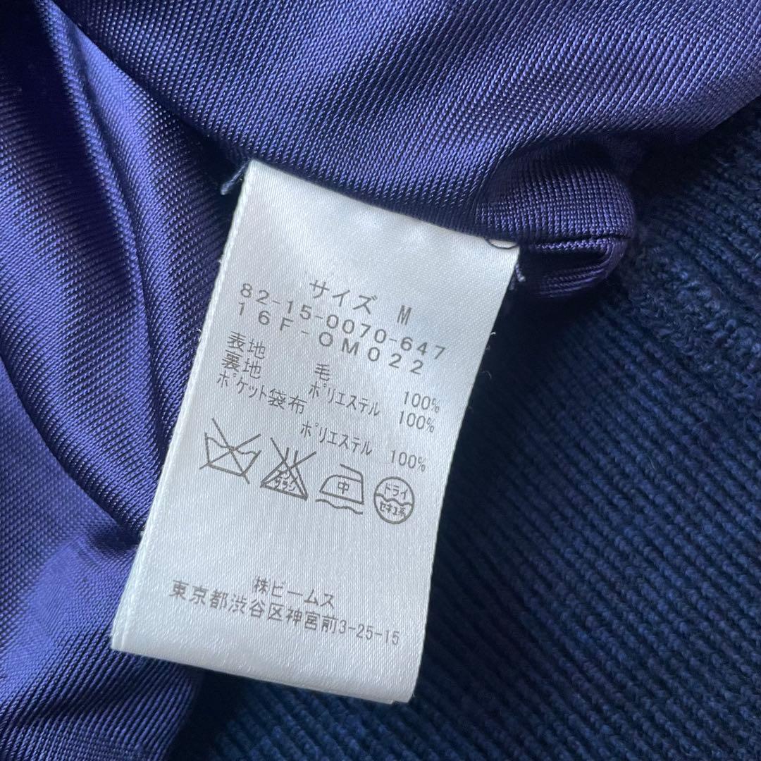 BEAMS GOLF ビームスゴルフ アンゴラウールニット ダブルジップブルゾン