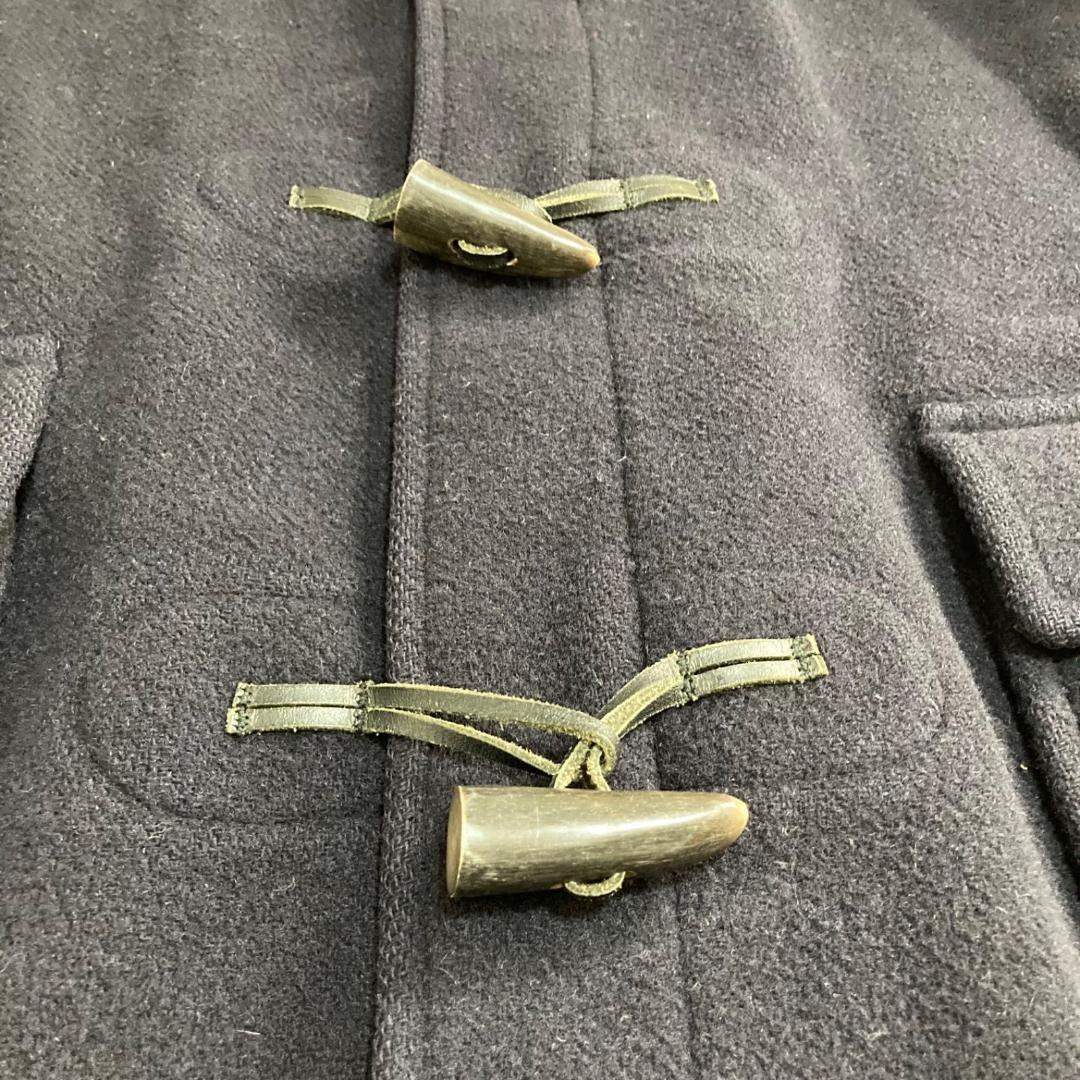 15888✨バーバリー ノバチェック ダッフルコート ウール ネイビー 英国製