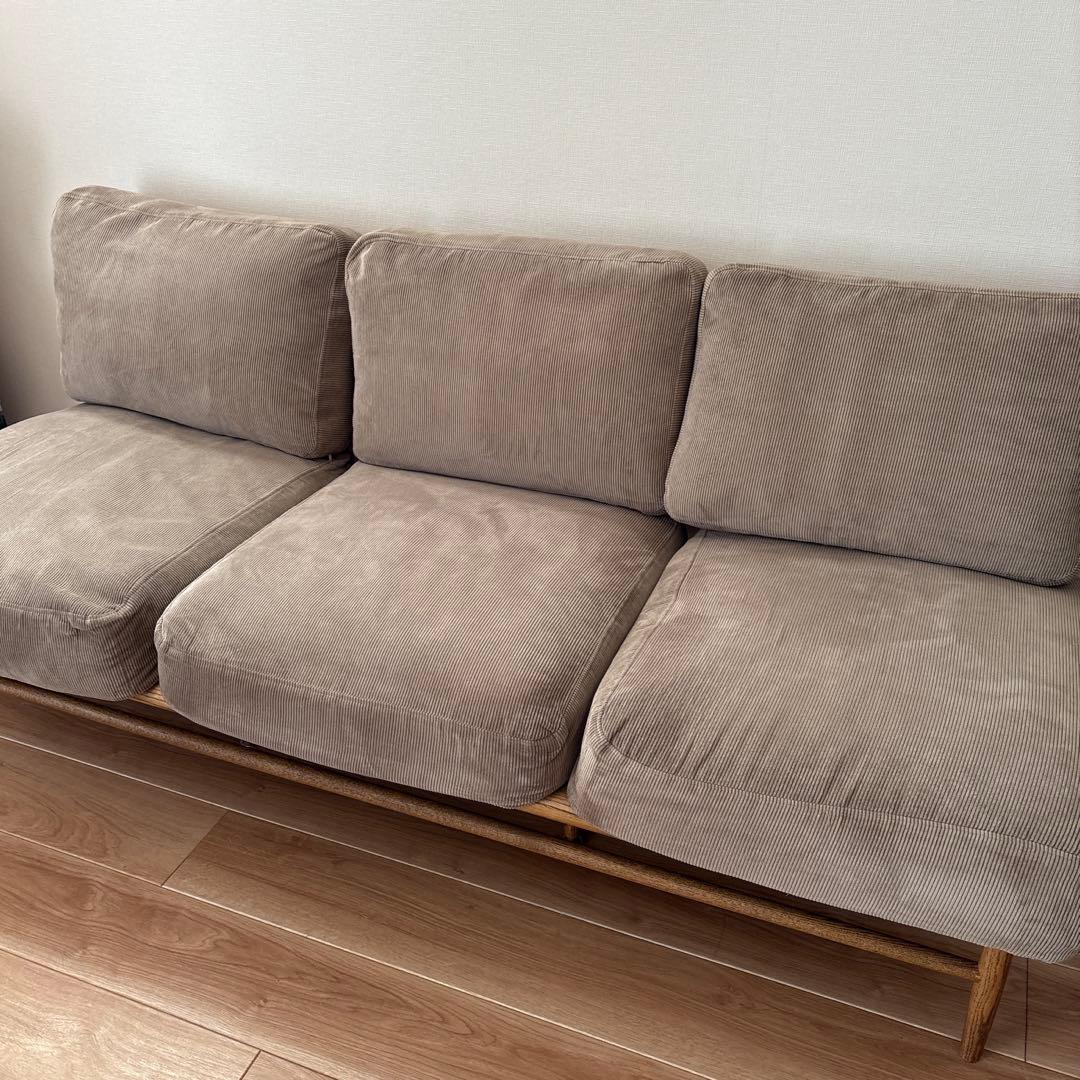 MOMO NATURAL 3Pソファ【※オットマンなし】