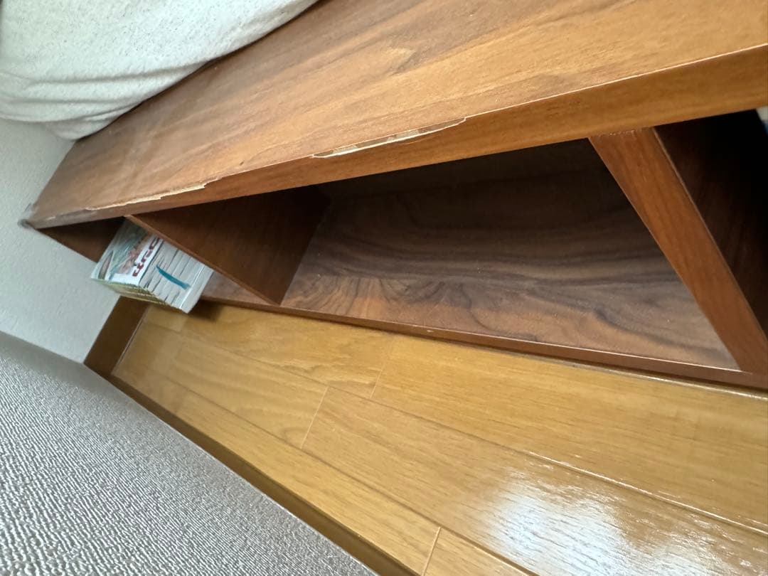 無印良品 ベッドフレーム｜ダブル 収納ベッド｜収納引き出し付　本棚付