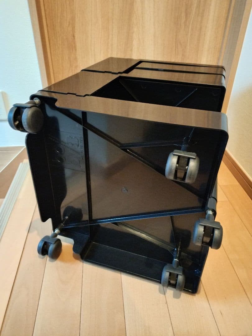 ボビーワゴン　2段　黒　BIEFFEPLAST PADOVA社製