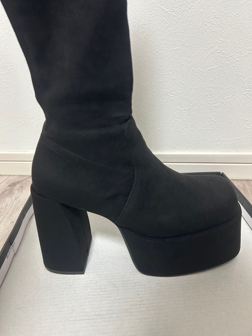 EMODA バルキープランプフィットブーツ ロングブーツ 黒 L